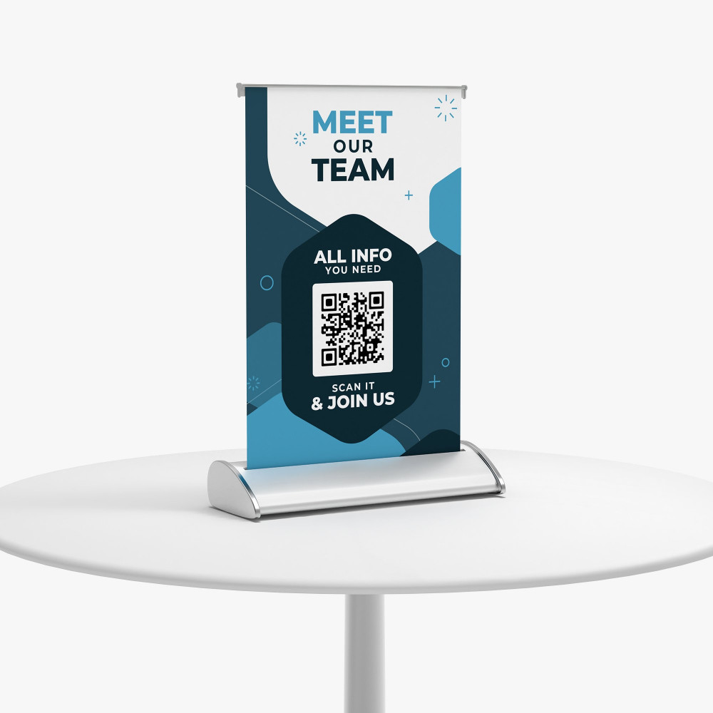 [INK-DSP-007] Table Top Banner Stand