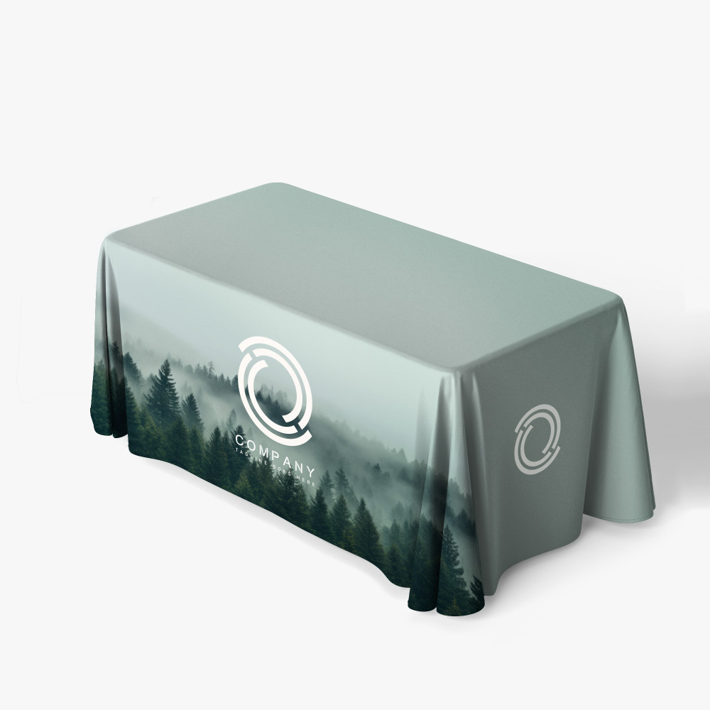 [INK-TBL-001b] 4' Table Throw - 4 sided (Close Back)