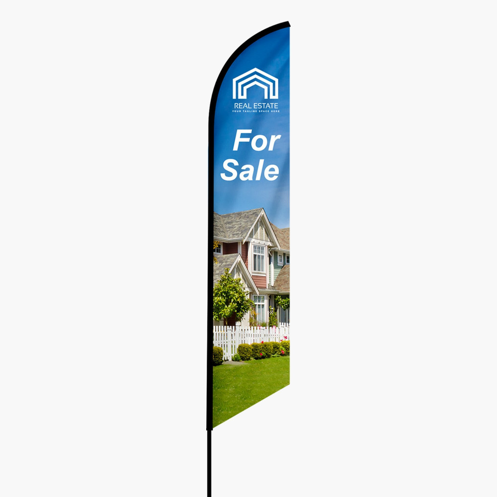 [INK-FLG-001d] Feather Angled Flag - X-Large 18ft